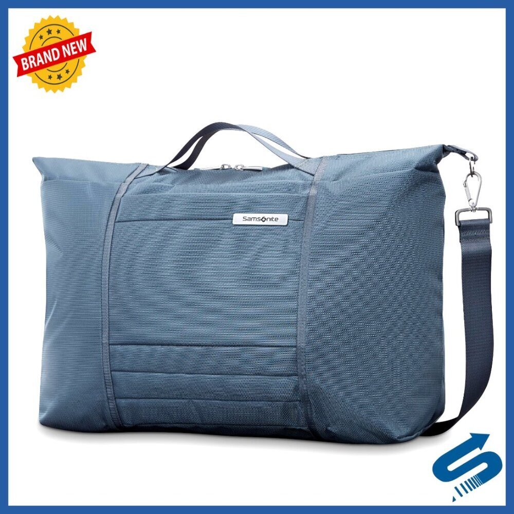 23" Foldable Travel Duffle Bag Lightweight Recycled Polyester Weekender